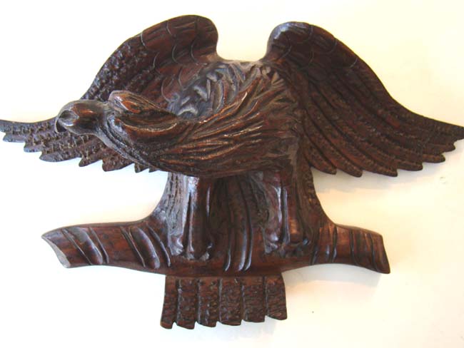 A charming small antique 19th century carved American eagle circa 1870